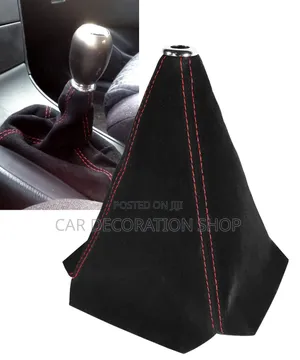 Gear Shift Knob Lever Shift Boot Dust Leather Cover