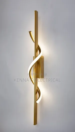 Warm Gold Led Light Long Living Room Background Wall Lamp