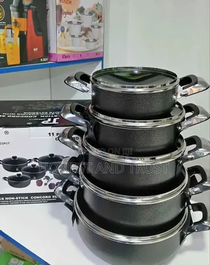 Jamespot 10pcs Cooking Pots Non Stick Concord Cookware Set