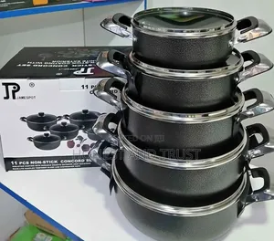 10pcs Black James Pot Cookware Set Non Stick