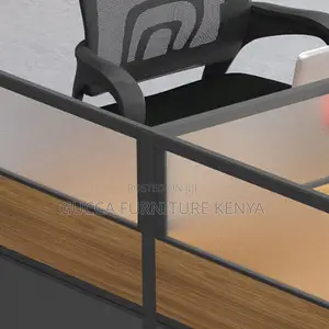 Workstations: Rectangular Wood Office Workstation 4-Way