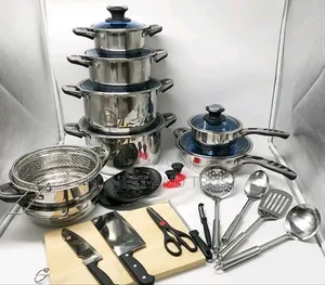 Marwa 30pcs Heavy Stainless Steel Cookware Set With Lids