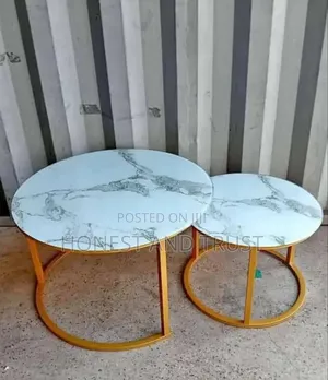 White Marble Coffee Table 2 in 1 Glass Top