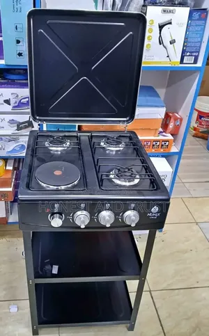 Nunix Cooker 3 Gas +1 Electric Plate Standing Cooker