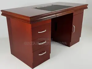 Office Tables: 140cm Executive Home Office Desk in Mahogany