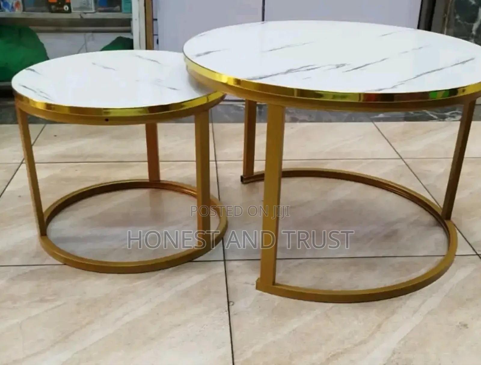 2 in 1 Round Marble Nesting Coffee