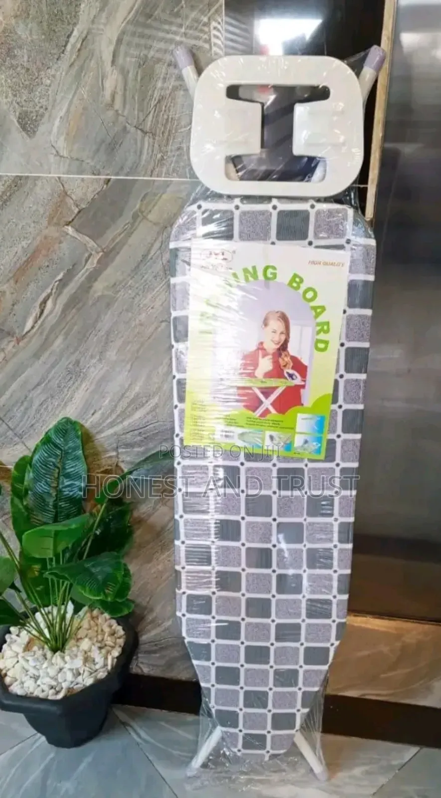 Ironing Board Imported Metallic ; Iron Holder