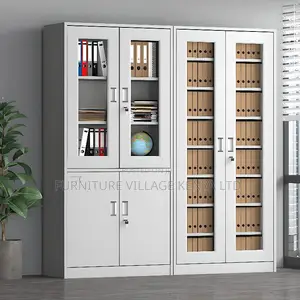 Hospital Cabinets; 2-Door Metallic Office Storage Cabinet