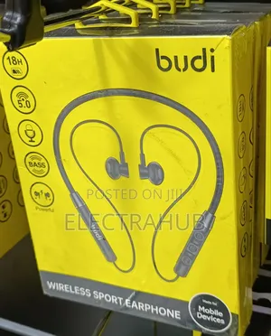 Budi 18hrs Playtime Wireless Sport Earphones New Sealed