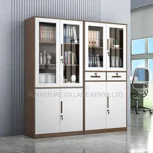 Office Storage Cabinets; Half-Glass Document Cupboards