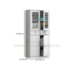 Office Storage Cabinets; Half-Glass Document Cupboards