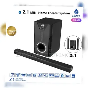 2.1ch Nunix Sub Woofer System Bt/Usb/Fm Tall Boy