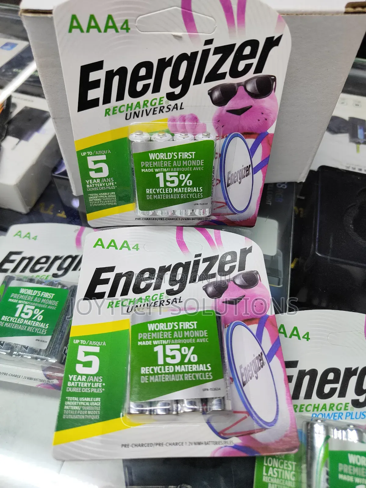 Triple Aaa Energizer Rechargeable Four Pack Batteries