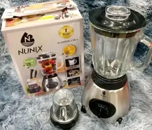 Nunix Ak-500 Powerful 2 in 1 Blender With Glass Jar - 1.5l