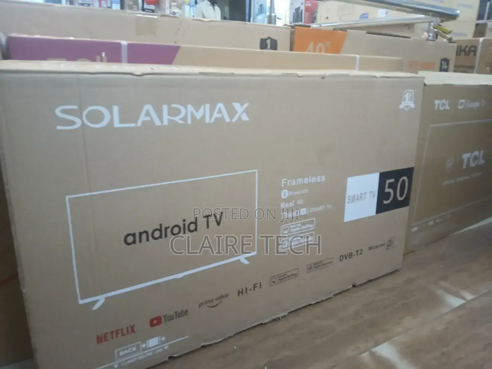Solarmax 50"Inch Bluetooth Enabled Frameless Smart Android