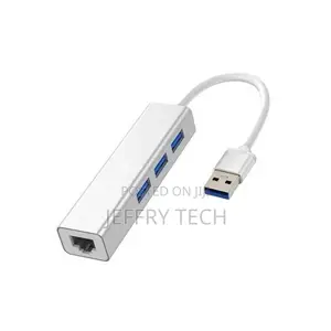 Rj45 to Usb Connector Cable 10/100mbps Ethernet 3-Usb 3.0 Po