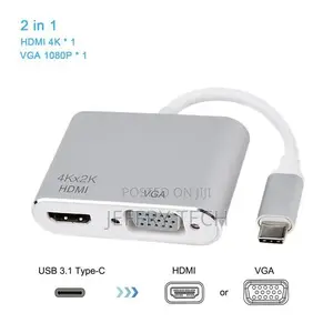 Usb 3.1 Type C to Vga Female / Hdmi Female Adapter