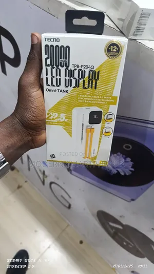 Tecno Omni-Tank 20000mah Power Bank Powerbank