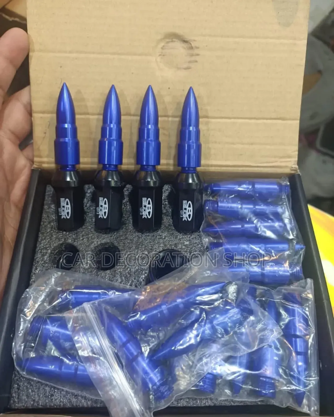 Blue 20pcs Slim Blox Bullets Nuts