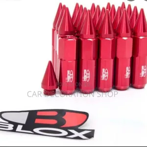 20pcs Red Blox Safety Bullets Rim Nuts