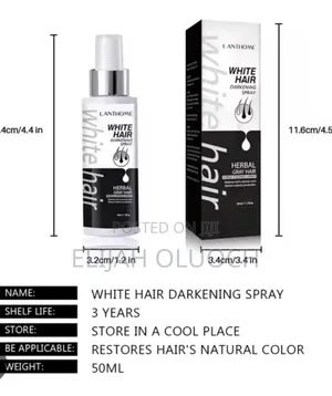 White Hair Darkening Spray