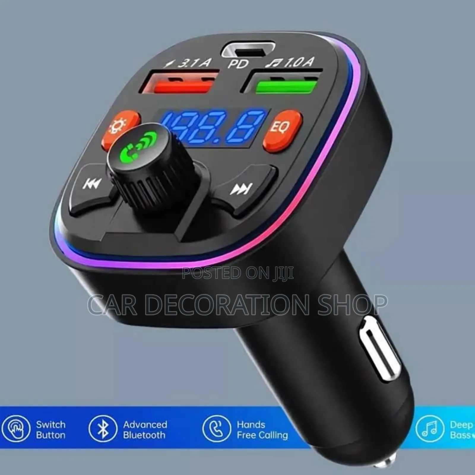 Bluetooth Handsfree Modulator With Multicolored Lights