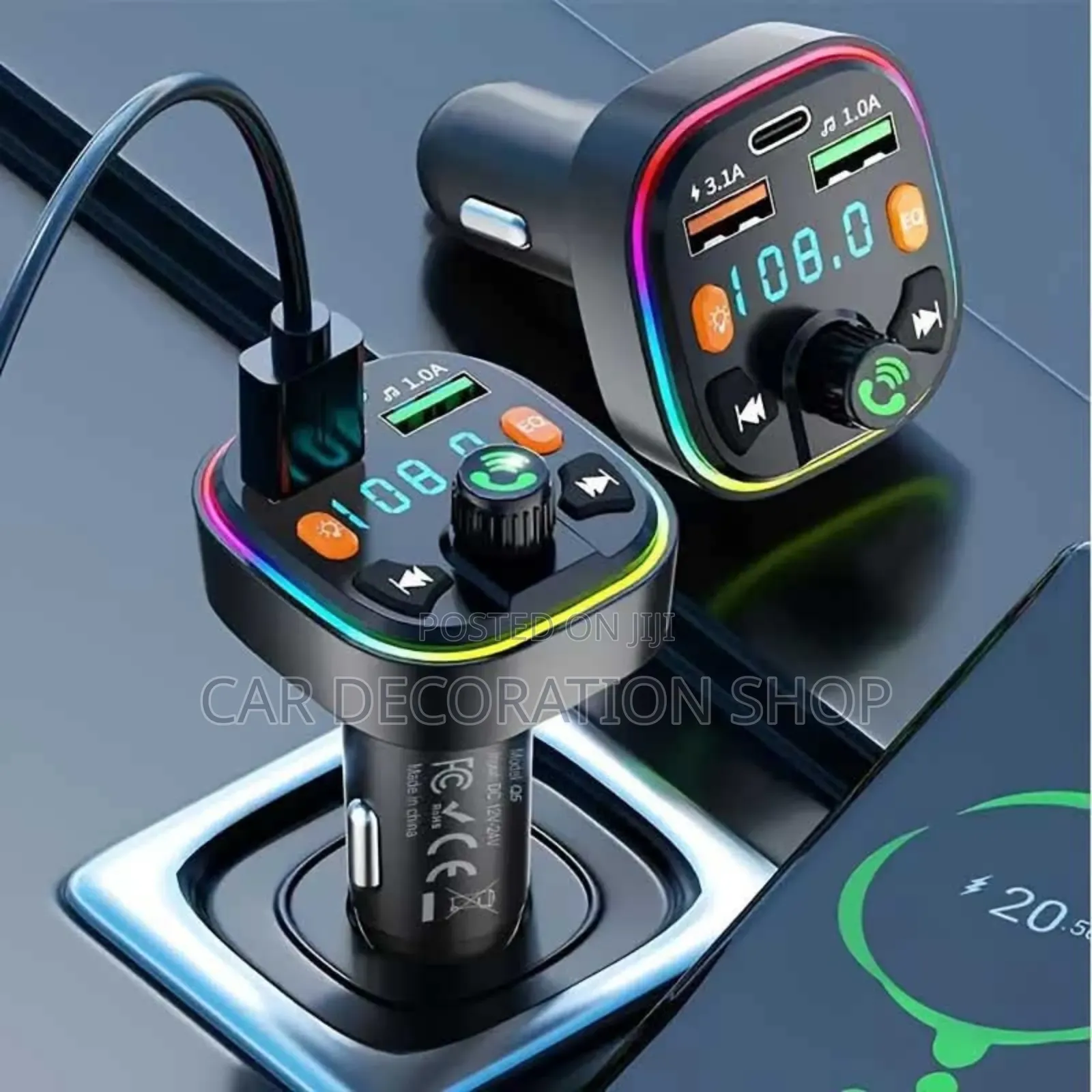 Bluetooth Handsfree Modulator With Multicolored Lights