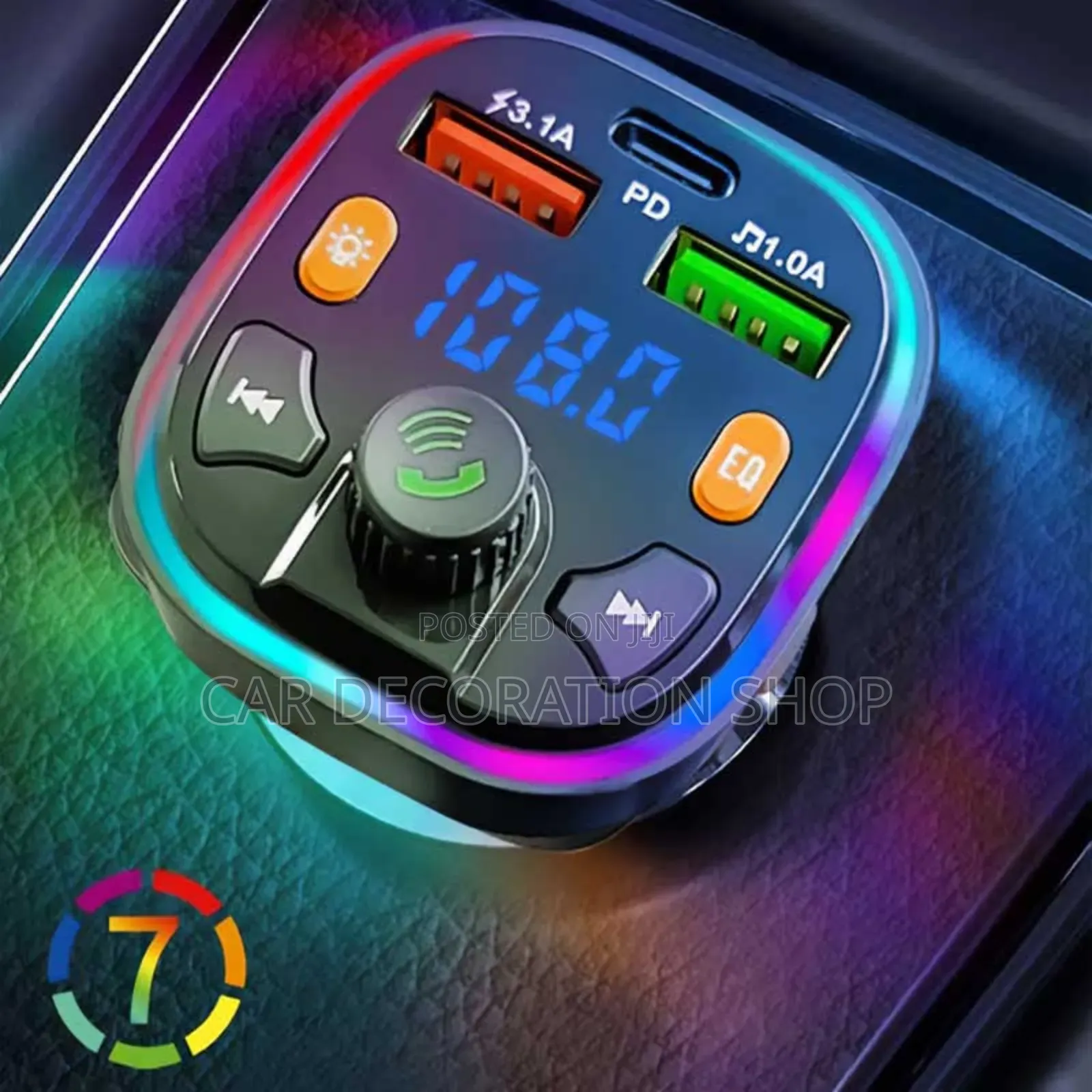 Bluetooth Handsfree Modulator With Multicolored Lights