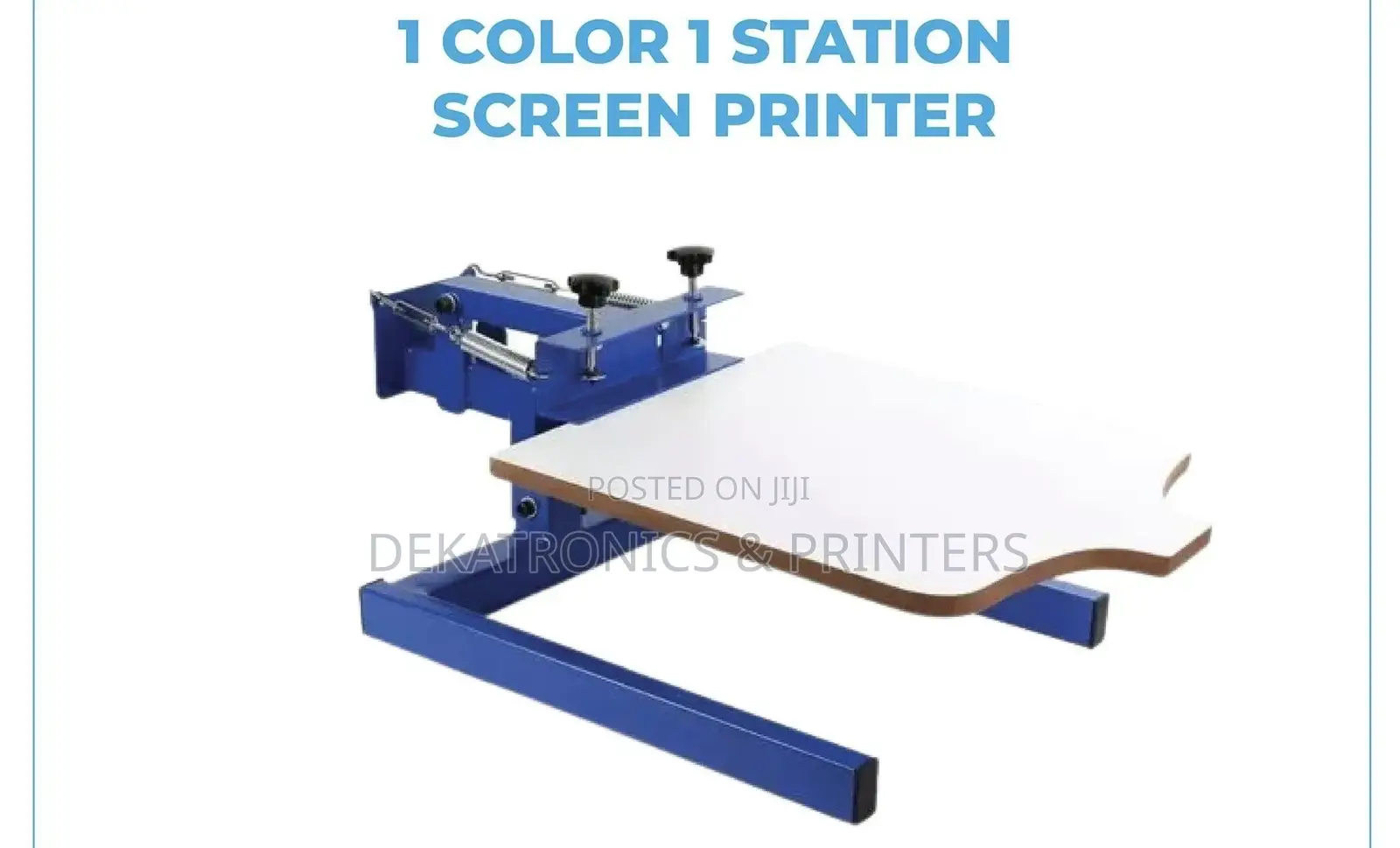 1 Color 1 Station Screen Printer