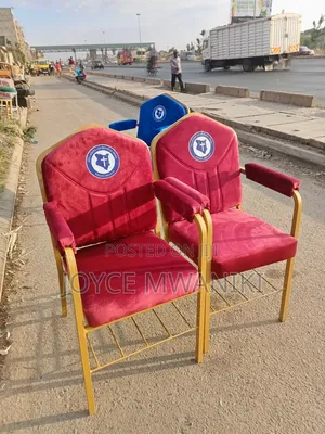 Red Church Chairs, With Branding 