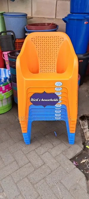 Orange Blue Skyplast Plastic Chairs