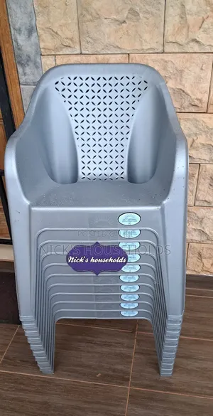 Plastic Chairs, Chairs With Armrest Silver