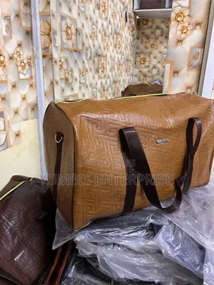 Large Brown Leather "Duffle -Travel''bags at 1500