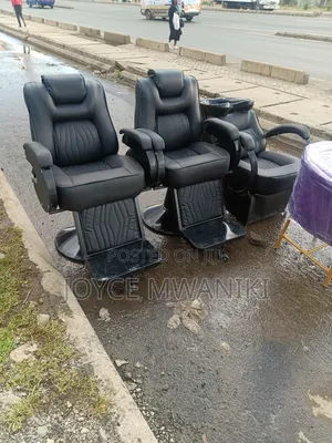 2 Barber Seats, Sink Chair, Alll Black 