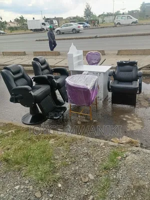 Barber Seats, Sink Chair and a Manicure Set 