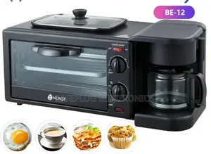 3 in One Breakfast Maker, Toaster, Oven, Coffee Maker, Nunix
