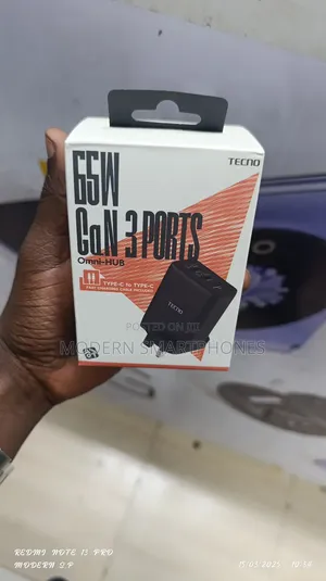 Tecno 65w Gan Omni Hub 3 Ports