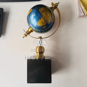 *World Globe Marble Base Luxury Home/Office Decor Ornament