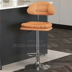 Home Chairs:Leather Modern Stool With Adjustable Height