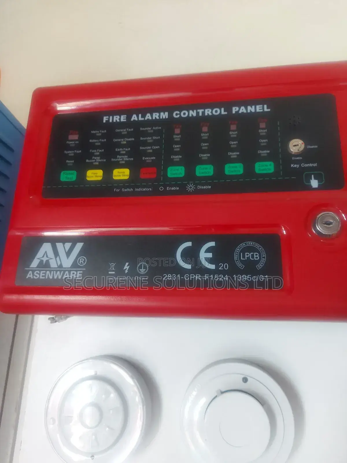Asenware 16 Zone Conventional Fire Alarm Control Panel.