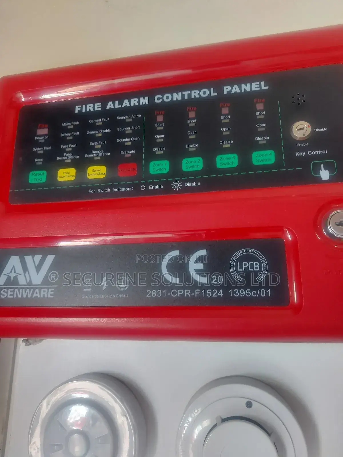 Asenware 16 Zone Conventional Fire Alarm Control Panel.