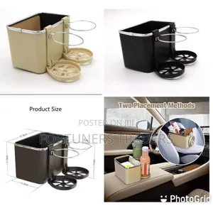 *Car Arm Rest Organizer ( Box, Phone Slot, 2 Bottle Holder)*