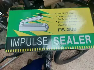 Impulse Sealer 200mm Metallic 8inch