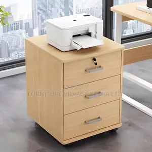 Office Storage Unit With Caster Wheels, Drawers