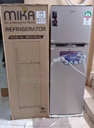 Mika 168 Liters Fridge Double Door Top Freezer