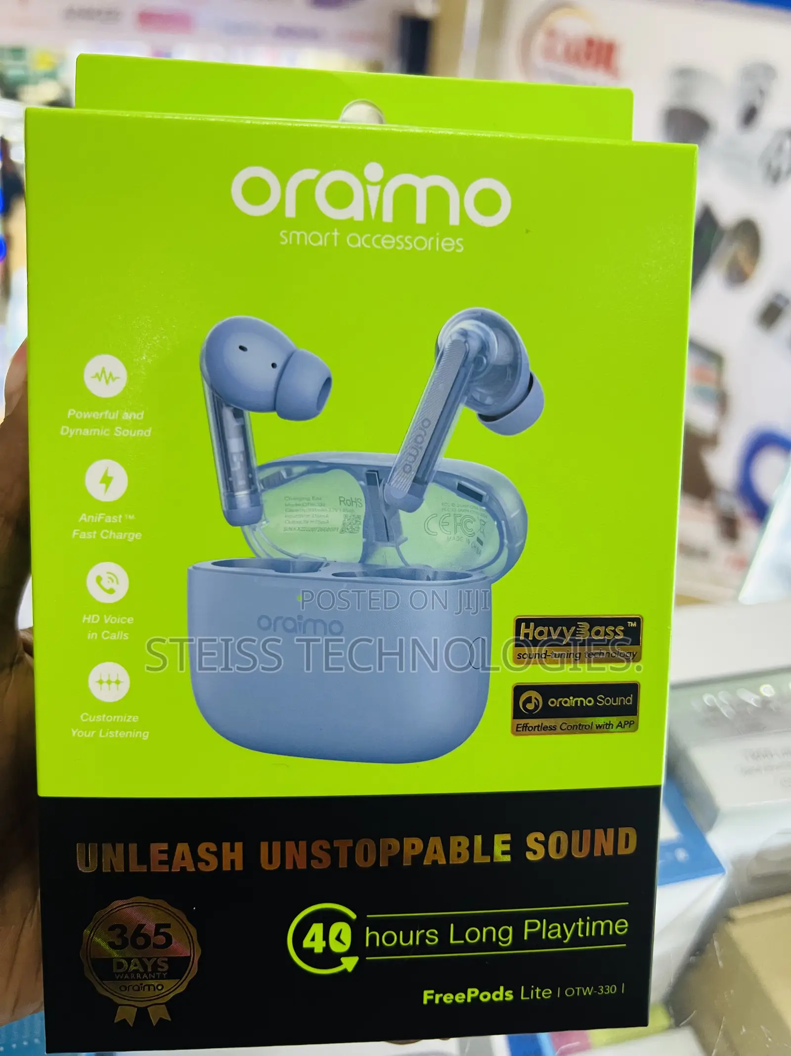 Freepods Lite Oraimo Blue Headsets