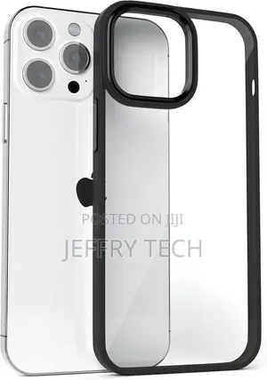 Gatita Black Clear Phone Case for iPhone 14 Black Rim Border