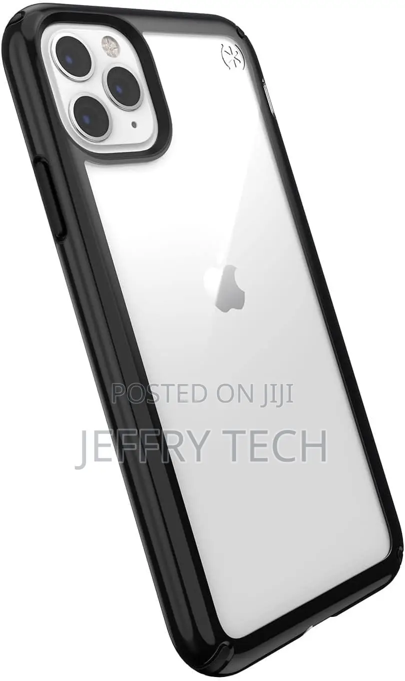 Speck Presidio Show iPhone 11 Pro Max Case, Clear/Black