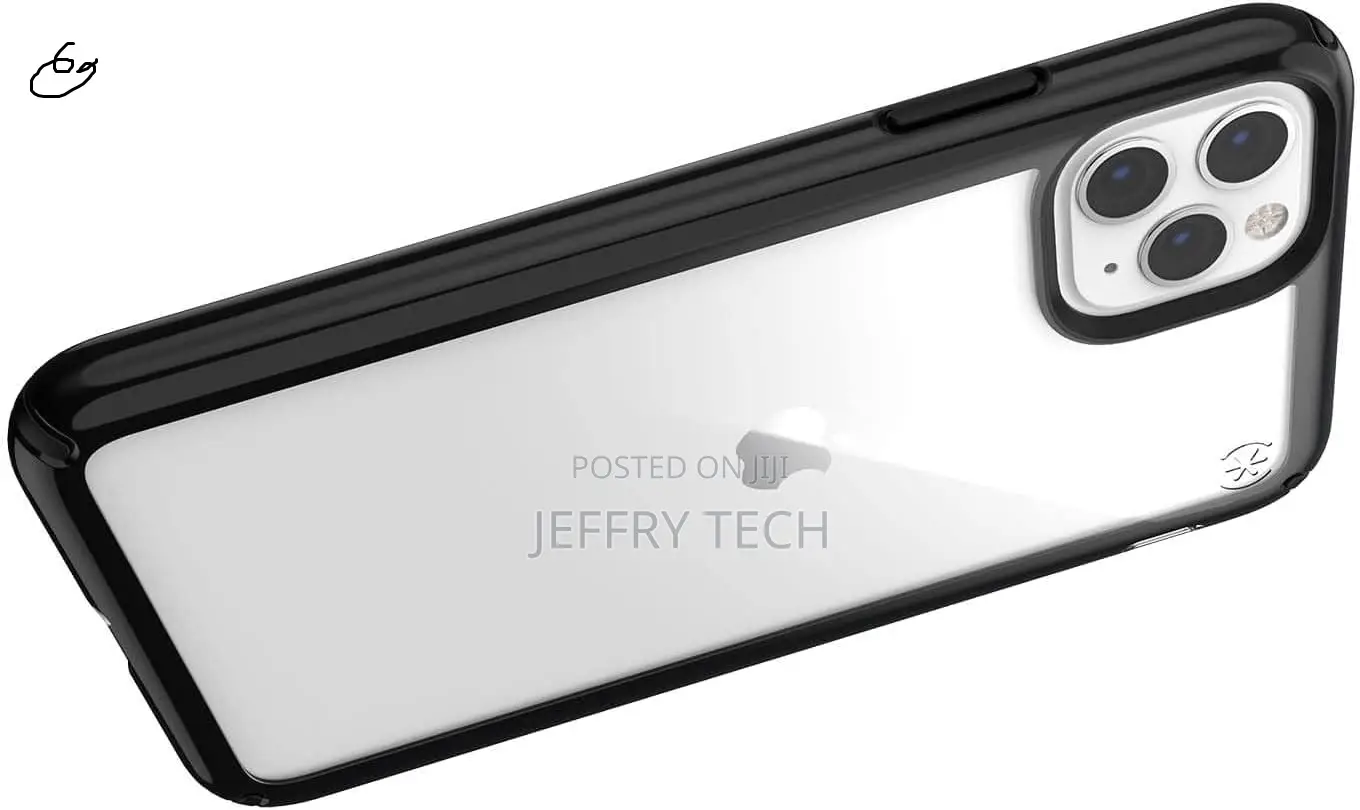 Speck Presidio Show iPhone 11 Pro Max Case, Clear/Black