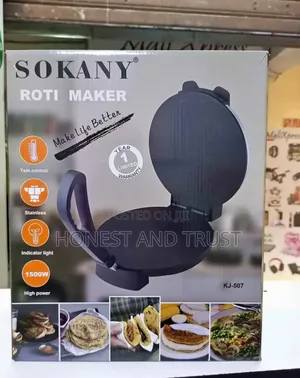 Sokany Chapati Maker - Electric Non-Stick Roti Press